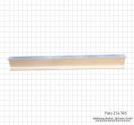 Assembly straight edge, made of aluminium magnesium alloy, 1000 mm